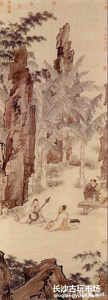 图5 明 仇英 蕉阴结夏图 台北“故宫博物院”藏
