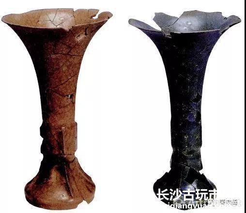 图2 南宋官窑瓷觚 杭州老虎洞窑址出土