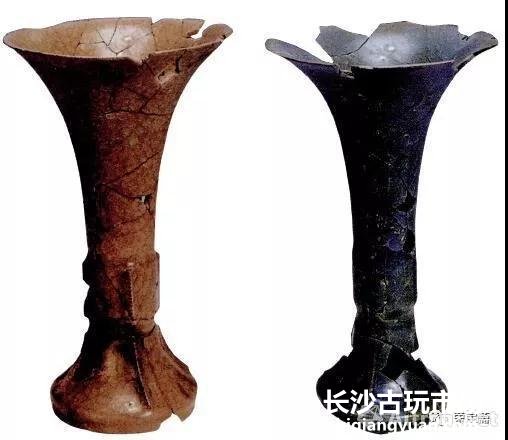 图2 南宋官窑瓷觚 杭州老虎洞窑址出土