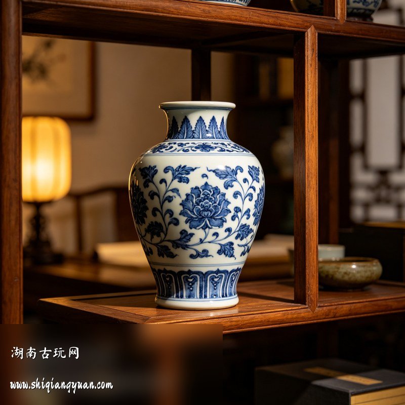明清青花瓷瓶 明清青花瓷瓶 瓷器收藏保值