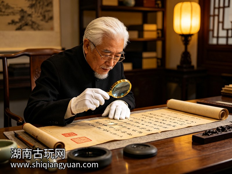 收藏家鉴赏书法