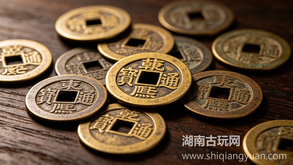 乾隆通宝 康熙通宝 清代古钱币